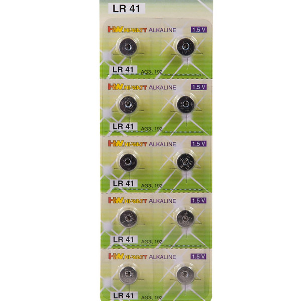 Boîte de 10 piles LR41 